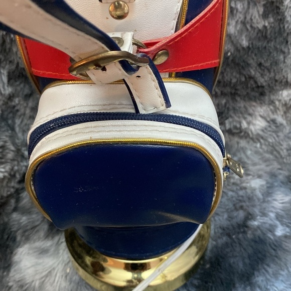 Vintage 1970's Red White Blue Golf Club Bag Table Lamp - Picture 10 of 16
